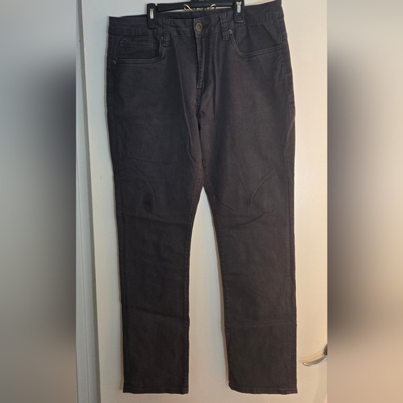 Buffalo Slim Ash Men's Twill Pants in Authentic Charcoal Gray - Picture 3 of 10